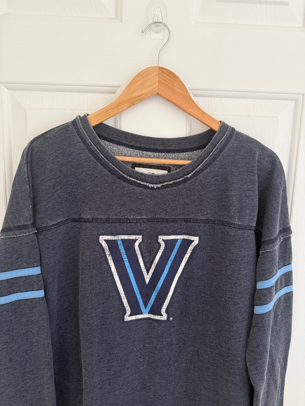 Villanova Crewneck Sweater with Logo